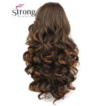 Load image into Gallery viewer, StrongBeauty Lace Front Wigs  Brown Mix Glueless Long Wavy Heat Resistant Hair Wig