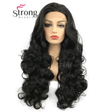 Load image into Gallery viewer, StrongBeauty Lace Front Wigs  Brown Mix Glueless Long Wavy Heat Resistant Hair Wig