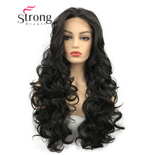 Load image into Gallery viewer, StrongBeauty Lace Front Wigs  Brown Mix Glueless Long Wavy Heat Resistant Hair Wig
