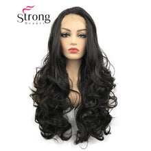 Load image into Gallery viewer, StrongBeauty Lace Front Wigs  Brown Mix Glueless Long Wavy Heat Resistant Hair Wig