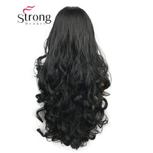 Load image into Gallery viewer, StrongBeauty Lace Front Wigs  Brown Mix Glueless Long Wavy Heat Resistant Hair Wig