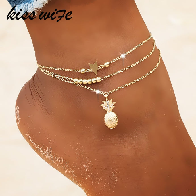 Pineapple anklet