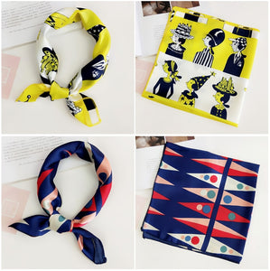 Retro hair scarf
