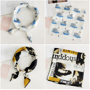 Retro hair scarf