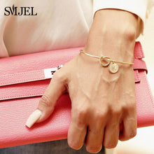 Load image into Gallery viewer, Personalized Knot Initial Bracelet