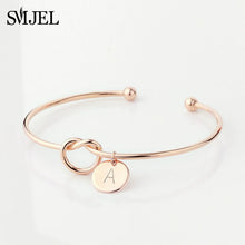 Load image into Gallery viewer, Personalized Knot Initial Bracelet