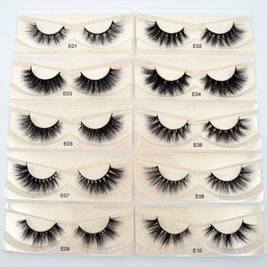 3D reusable handmade mink Eyelashes 100% Cruelty free Lashes