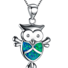 Load image into Gallery viewer, Fashion Silver Filled Blue Imitati Opal Sea Turtle Pendant Necklace for Women