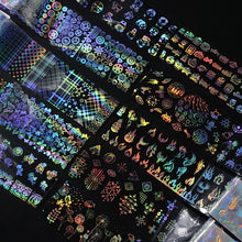 Load image into Gallery viewer, Roll of holographic nail  art decals
