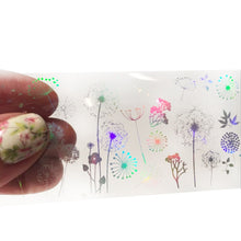 Load image into Gallery viewer, Roll of holographic nail  art decals