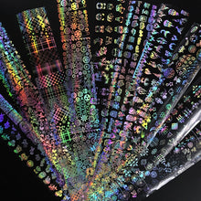 Load image into Gallery viewer, Roll of holographic nail  art decals