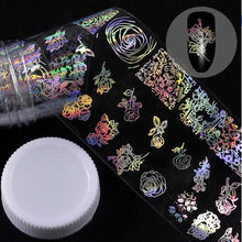 Load image into Gallery viewer, Roll of holographic nail  art decals