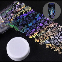 Load image into Gallery viewer, Roll of holographic nail  art decals