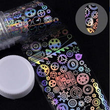 Load image into Gallery viewer, Roll of holographic nail  art decals