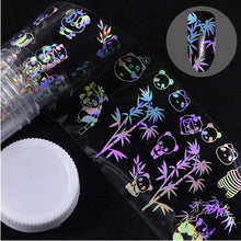 Load image into Gallery viewer, Roll of holographic nail  art decals