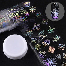 Load image into Gallery viewer, Roll of holographic nail  art decals
