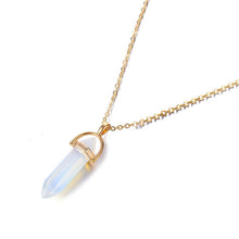 Load image into Gallery viewer, Hexagonal Column Quartz Necklaces Pendants