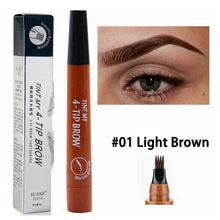 Load image into Gallery viewer, Microblading Eyebrow Pen Waterproof Fork Tip Eyebrow Tattoo Pencil Long Lasting Professional Fine Sketch Liquid Eye Brow Pencil