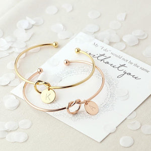 Letter pendent bracelet