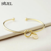 Load image into Gallery viewer, Personalized Knot Initial Bracelet