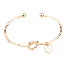 Load image into Gallery viewer, Personalized Knot Initial Bracelet
