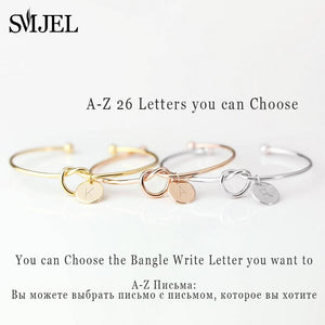Personalized Knot Initial Bracelet