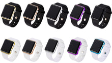 Load image into Gallery viewer, unisex  casual sports led digital watch with silicone band