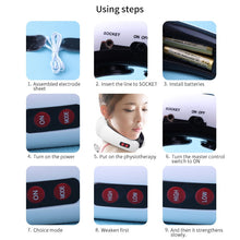 Load image into Gallery viewer, Electric Pulse Back and Neck Massager Far Infrared Pain Relief Tool Health Care Relaxation Multifunctional Physiotherap