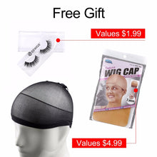 Load image into Gallery viewer, EEWIGS Kinky Straight Synthetic Wig 180% Density Black Wig With Natural Hairline Heat Resistant Lace Front Wigs For Black Women