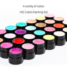 Load image into Gallery viewer, ROSALIND 5ML Painting Gel Varnish 142 Colors Gel Nail Polish Set For Manicure DIY Top Base Coat Hybird Design Of Nail Art Primer