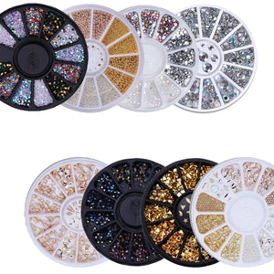 Mixed Color Chameleon Stone Nail Rhinestone set