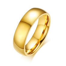 Load image into Gallery viewer, Gold-color Wedding/engagement stainless steel Bands