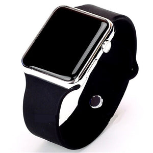 Men's LED  Digital Silicone band Wrist Watch