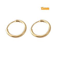Load image into Gallery viewer, Hoop Earrings Big Smooth Circle Earrings