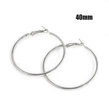 Load image into Gallery viewer, Hoop Earrings Big Smooth Circle Earrings