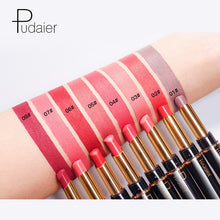 Load image into Gallery viewer, Double-end Matte Lip Lipstick Pencils Lip Liner Pen Waterproof Easy to Wear Nude Velvet Matte Lip Stick