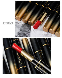 Double-end Matte Lip Lipstick Pencils Lip Liner Pen Waterproof Easy to Wear Nude Velvet Matte Lip Stick