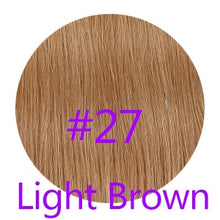Load image into Gallery viewer, Brazilian Remy Straight Clip in Human Hair Ext14&quot;18&quot; Full Head Salon Style Hair Extension Natural Black  Beautiful Hair