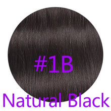 Load image into Gallery viewer, Brazilian Remy Straight Clip in Human Hair Ext14&quot;18&quot; Full Head Salon Style Hair Extension Natural Black  Beautiful Hair