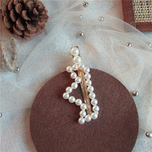Load image into Gallery viewer, Woman elegant geometric pearl hairpins and hair clips