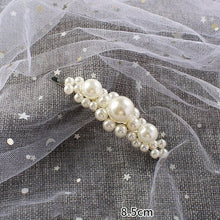 Load image into Gallery viewer, Woman elegant geometric pearl hairpins and hair clips