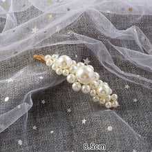 Load image into Gallery viewer, Woman elegant geometric pearl hairpins and hair clips