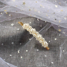 Load image into Gallery viewer, Woman elegant geometric pearl hairpins and hair clips