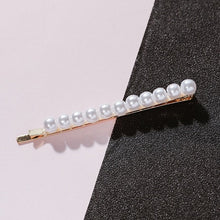 Load image into Gallery viewer, Woman elegant geometric pearl hairpins and hair clips