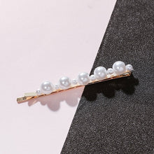 Load image into Gallery viewer, Woman elegant geometric pearl hairpins and hair clips