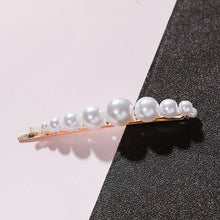 Load image into Gallery viewer, Woman elegant geometric pearl hairpins and hair clips