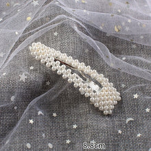 Load image into Gallery viewer, Woman elegant geometric pearl hairpins and hair clips