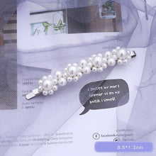 Load image into Gallery viewer, Woman elegant geometric pearl hairpins and hair clips