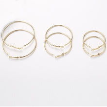 Load image into Gallery viewer, Hoop Earrings Big Smooth Circle Earrings