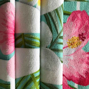 Tropical plants Microfiber Beach Towel / Tassel Blanket /Tapestry Home Decor